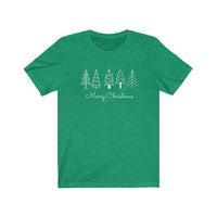 Merry Christmas - Trees - Unisex Jersey Short Sleeve Tee