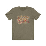 Cheetah Merry Christmas - Unisex Jersey Short Sleeve Tee