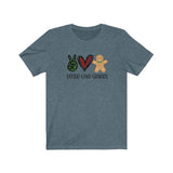 Peace Love Cookies T-shirt / Bella + Canvas Unisex Short Sleeve Tee