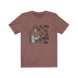 Oh Come Let Us Adore Him - Bella + Canvas Unisex Jersey Short Sleeve Tee