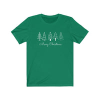 Merry Christmas - Trees - Unisex Jersey Short Sleeve Tee