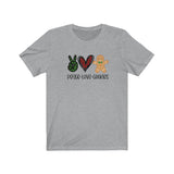 Peace Love Cookies T-shirt / Bella + Canvas Unisex Short Sleeve Tee