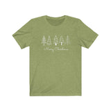 Merry Christmas - Trees - Unisex Jersey Short Sleeve Tee