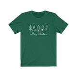 Merry Christmas - Trees - Unisex Jersey Short Sleeve Tee