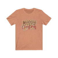 Cheetah Merry Christmas - Unisex Jersey Short Sleeve Tee