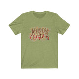 Cheetah Merry Christmas - Unisex Jersey Short Sleeve Tee