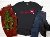 Ho Ho Ho Christmas Shirt - Bella +Canvas Unisex Jersey Short Sleeve Tee