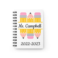 Personalized Teacher Notebook / Christmas Gift for Teacher / Notebooks for Teacher