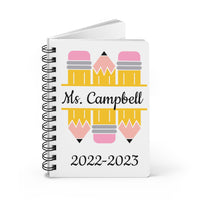 Personalized Teacher Notebook / Christmas Gift for Teacher / Notebooks for Teacher