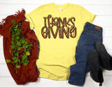 Thanksgiving T-Shirt - Bella + Canvas Unisex Jersey Short Sleeve Tee